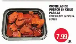 Carnicerias Jimenez PORK RIB TIPS IN PASILLA PEPPER offer