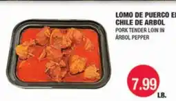 Carnicerias Jimenez LOMO DE PUERCO EN CHILE DE ARBOL offer