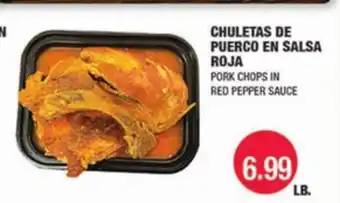 Carnicerias Jimenez CHULETAS DE PUERCO EN SALSA ROJA offer
