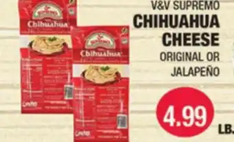 Carnicerias Jimenez V&V SUPREMO CHIHUAHUA CHEESE offer