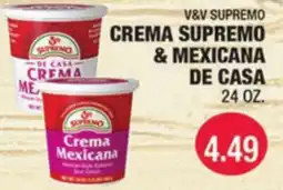 Carnicerias Jimenez V&V SUPREMO CREMA SUPREMO & MEXICANA DE CASA offer