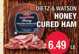 Carnicerias Jimenez DIETZ & WATSON HONEY CURED HAM offer