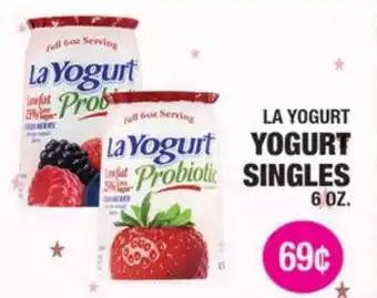 Carnicerias Jimenez LA YOGURT YOGURT SINGLES offer