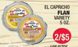Carnicerias Jimenez EL CAPRICHIO FLAN VARIETY offer