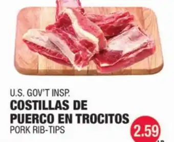 Carnicerias Jimenez U.S. GOV'T INSP. COSTILLAS DE PUERCO EN TROCITOS offer