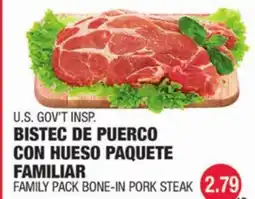 Carnicerias Jimenez FAMILY PACK BONE-IN PORK STEAK offer