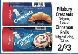 Angelo Caputo's Fresh Market Pillsbury Crescents, Original, 4 oz. or Cinnamon Rolls, Original Icing, 7.3 oz offer