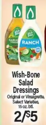 Angelo Caputo's Fresh Market Wish-Bone Salad Dressings offer