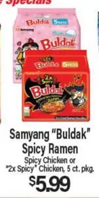 Angelo Caputo's Fresh Market Samyang Buldak Spicy Ramen offer