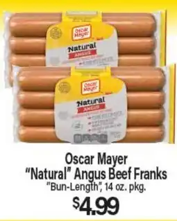 Angelo Caputo's Fresh Market Oscar Mayer Natural Angus Beef Franks offer