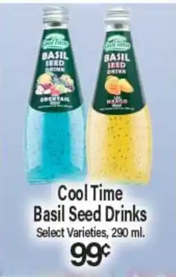 Angelo Caputo's Fresh Market Cool Time Basil Seed Drinks offer