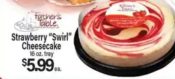 Angelo Caputo's Fresh Market Strawberry Swirl Cheesecake offer