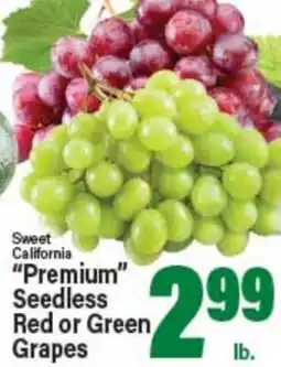 Angelo Caputo's Fresh Market Sweet California Premium Seedless Red or Green Grapes offer