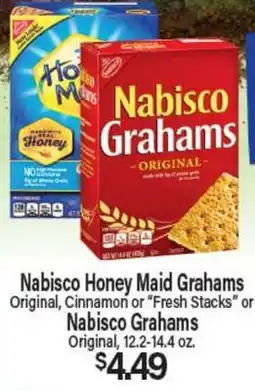 Angelo Caputo's Fresh Market Nabisco Honey Maid Grahams Original, Cinnamon or Fresh Stacks or Nabisco Grahams offer