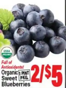 Angelo Caputo's Fresh Market Organic Sweet Blueberries offer