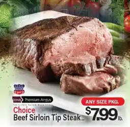 Angelo Caputo's Fresh Market Choice Beef Sirloin Tip Steak offer