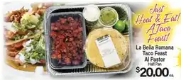 Angelo Caputo's Fresh Market La Bella Romana Taco Feast Al Pastor Half Pan offer