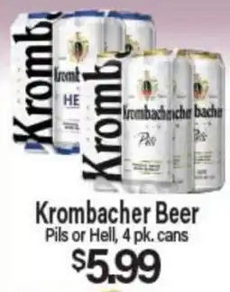 Angelo Caputo's Fresh Market Krombacher Beer offer