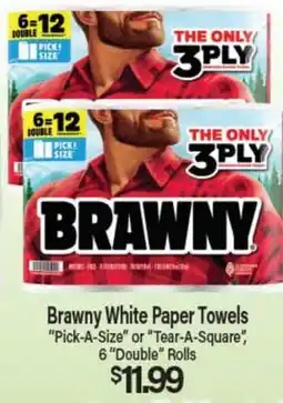 Angelo Caputo's Fresh Market Brawny White Paper Towels offer