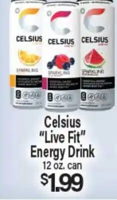 Angelo Caputo's Fresh Market Celsius Live Fit Energy Drink offer