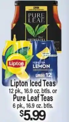 Angelo Caputo's Fresh Market Lipton Iced Teas or Pure Leaf Teas offer