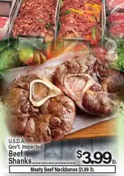 Angelo Caputo's Fresh Market U.S.D.A. Gov't Inspected Beef Shanks offer