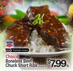 Angelo Caputo's Fresh Market Choice Boneless Beef Chuck Short Ribs offer