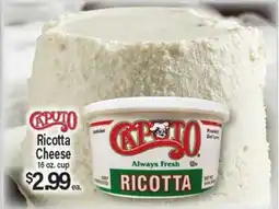 Angelo Caputo's Fresh Market RICOTTA offer