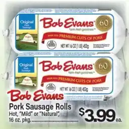 Angelo Caputo's Fresh Market Bob Evans Pork Sausage Rolls offer