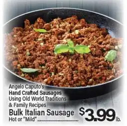 Angelo Caputo's Fresh Market Angelo Caputo's Hand Crafted Sausages offer