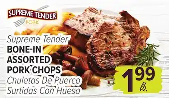 Cermak Fresh Market Supreme Tender BONE-IN ASSORTED PORK CHOPS offer