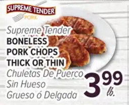 Cermak Fresh Market Supreme Tender BONELESS PORK CHOPS THICK OR THIN offer
