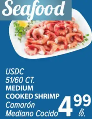 Cermak Fresh Market USDC 51/60 CT. MEDIUM COOKED SHRIMP offer
