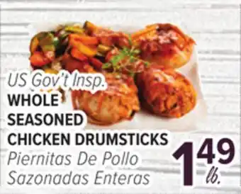 Cermak Fresh Market US Gov't Insp. WHOLE SEASONED CHICKEN DRUMSTICKS offer