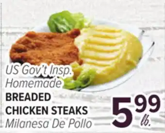Cermak Fresh Market US Gov't Insp. Homemade BREADED CHICKEN STEAKS offer