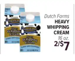 Cermak Fresh Market Dutch Farms HEAVY WHIPPING CREAM offer
