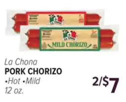 Cermak Fresh Market La Chona PORK CHORIZO offer