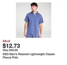 Dick's Sporting Goods DSG Men's Relaxed Lightweight Classic Fleece Polo offer