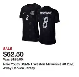 Dick's Sporting Goods Nike Youth USMNT Weston McKennie #8 2026 Away Replica Jersey offer