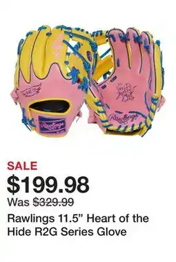 Dick's Sporting Goods Rawlings 11.5 Heart of the Hide R2G Series Glove offer