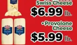 Living Fresh Market Swiss Cheese • Provolone Cheese offer