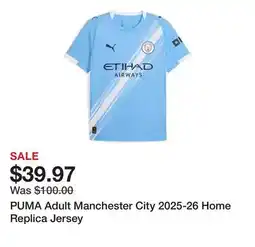 Dick's Sporting Goods PUMA Adult Manchester City 2025-26 Home Replica Jersey offer