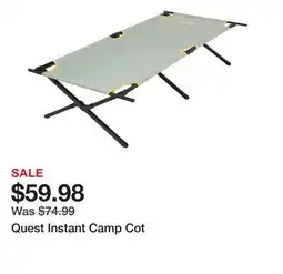 Dick's Sporting Goods Quest Instant Camp Cot offer