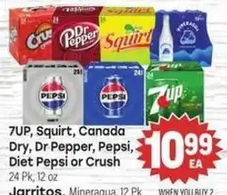 Tony’s Fresh Market 7up, Squirt, Canada Dry, Dr Pepper, Pepsi, Diet Pepsi or Crush offer