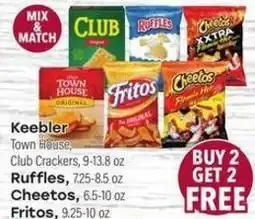 Tony’s Fresh Market Keebler Town House, Ruffles, Cheetos, Fritos offer