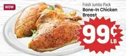 Tony’s Fresh Market Fresh Jumbo Pack Bone-In Chicken Breast offer