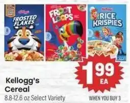 Tony’s Fresh Market Kellogg's Cereal offer