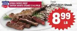 Tony’s Fresh Market Usda choice beef outer skirts steaks offer