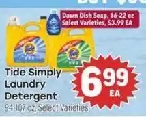 Tony’s Fresh Market Tide Simply Laundry Detergent offer