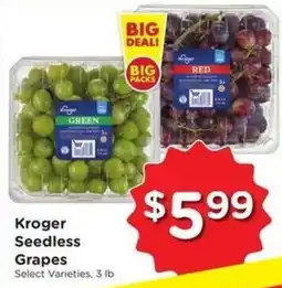 Kroger Kroger Seedless Grapes offer